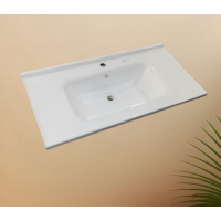 Ceramic Cabinet Basin - Rectangle Series 1200 Waterproof Rim Design
